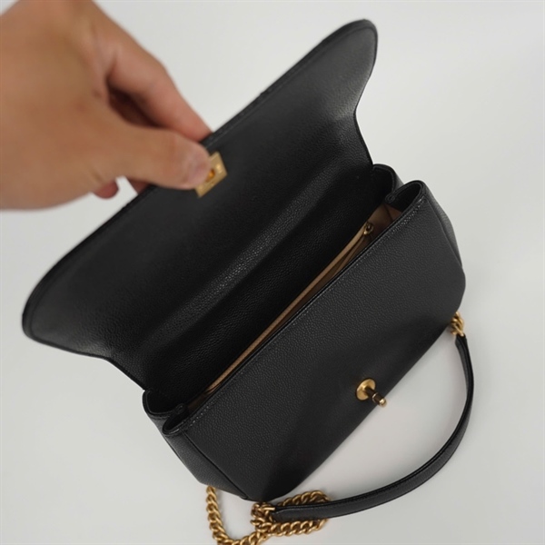 Túi Chanel Handle đen (24493030) sz23 (HC) +