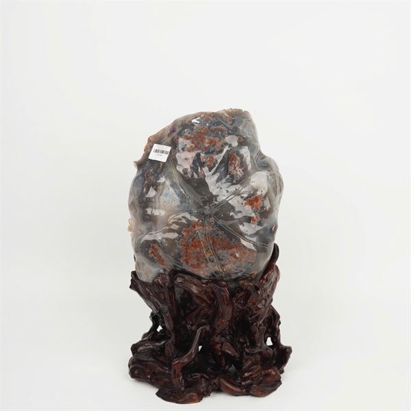 Tác phẩm rồng nhả châu thạch anh tím KG+