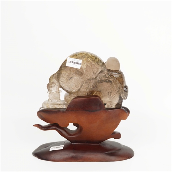 Tác phẩm di lạc thạch anh tóc vàng 787486 KG+