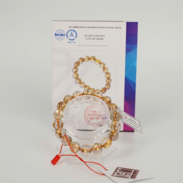 Vòng tay thạch anh tóc vàng 286488 KG+