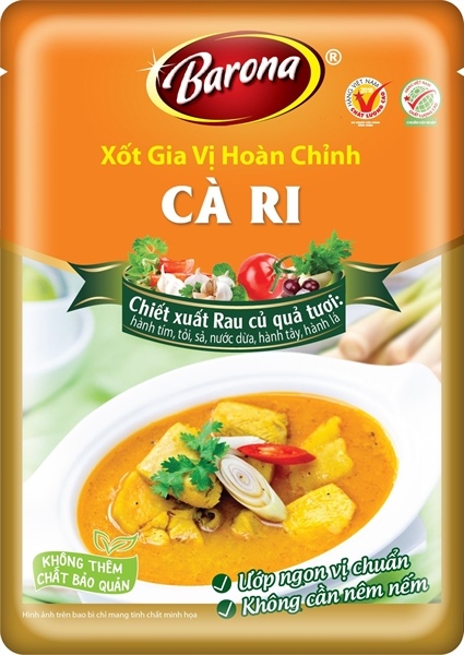 Xốt Gia Vị Hoàn Chỉnh Barona Cà Ri 80gr