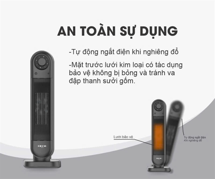Máy sưởi gốm Kidosu KD-MS69 2200W