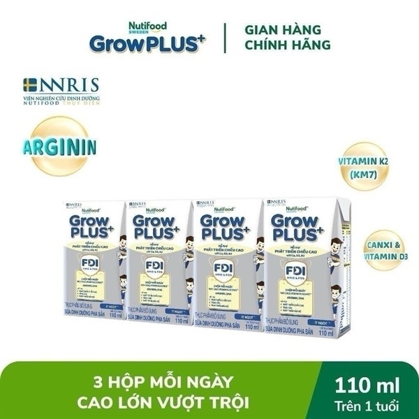 Sữa grow plus+ phát triển chiều cao 110ML