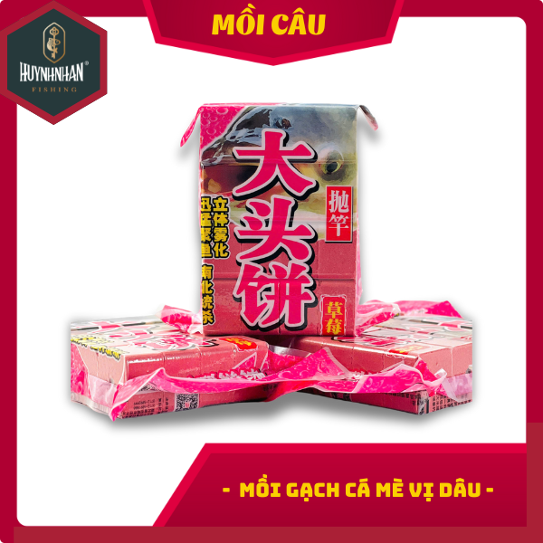 Mồi gạch cá mè vị dâu 800g