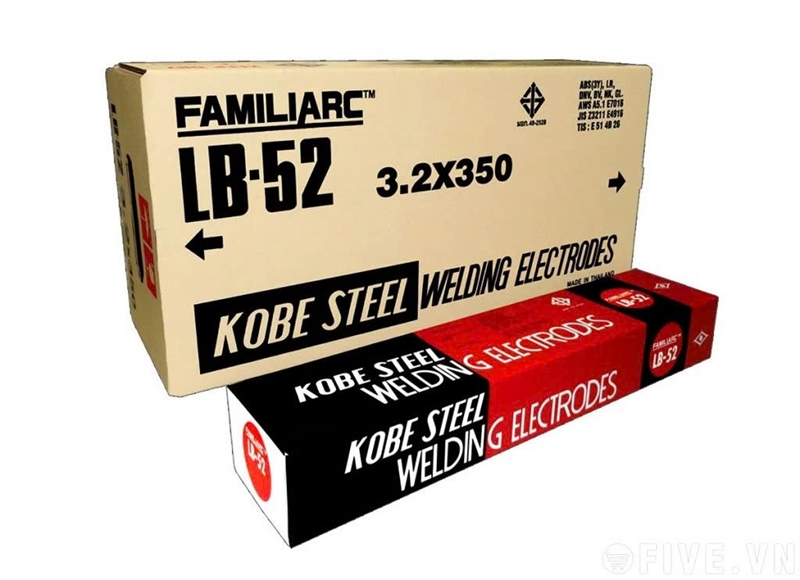 Que hàn thép chịu lực TIÊU CHUẨN AWS 5.1 E7016 KOBE LB52 - 3.2 x 350 mm