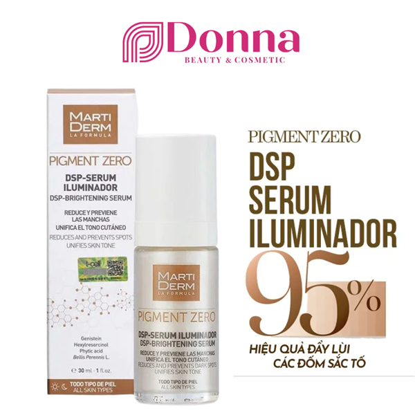 Tinh chất làm trắng da và giảm vết nám MartiDerm Pigment Zero DSP Serum Illuminator 30ml
