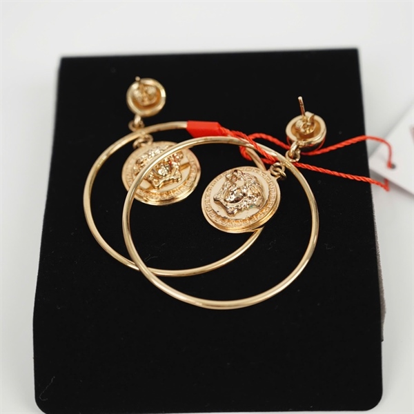 Bông tai Versace cọng tròn +