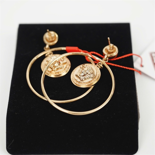 Bông tai Versace cọng tròn +