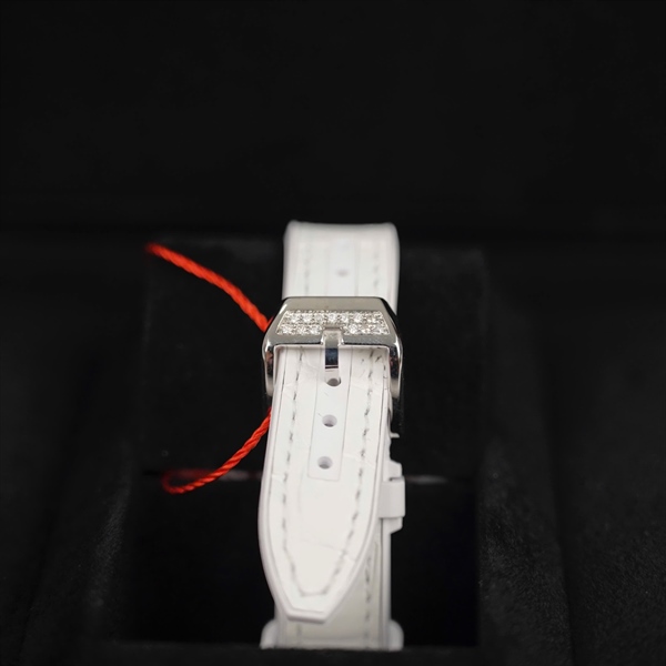 Đồng hồ Franck Muller trắng họa tiết đính đá quai trắng 2691 (HC) +