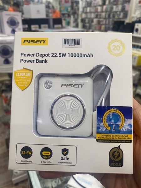 Sạc dự phòng PISEN TP-D105 22.5W 10.000mAh :