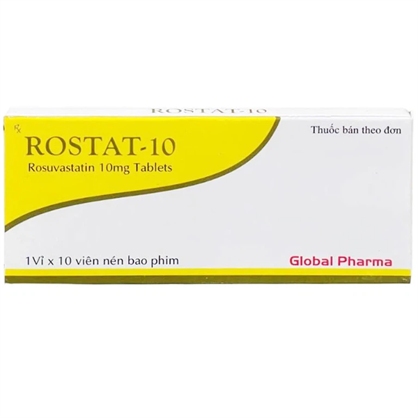Rostat rosuvastatin 10mg tablets global pharma (h/10v)
