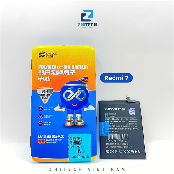 Pin Zhicool DLC RM 7/RM Note 8/BN46