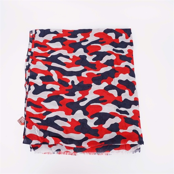 Khăn LV đỏ phối xanh xám (PN) +