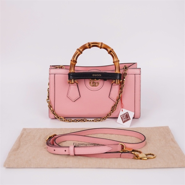 Túi GG Diana hồng (36998) sz 25+