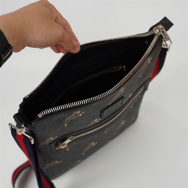 Túi GG đeo chéo đen tiger sz27 (467391) KG+