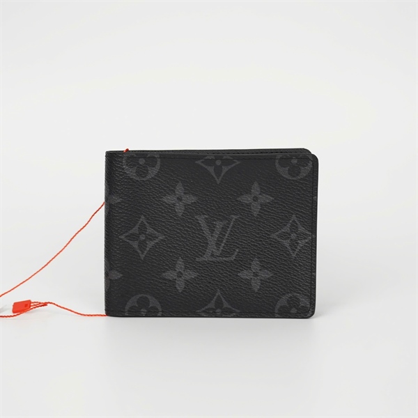 Ví LV ngắn gập 2 hoa đen KG+