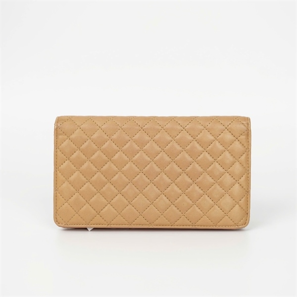 Ví Chanel gập 2 màu nude KG+