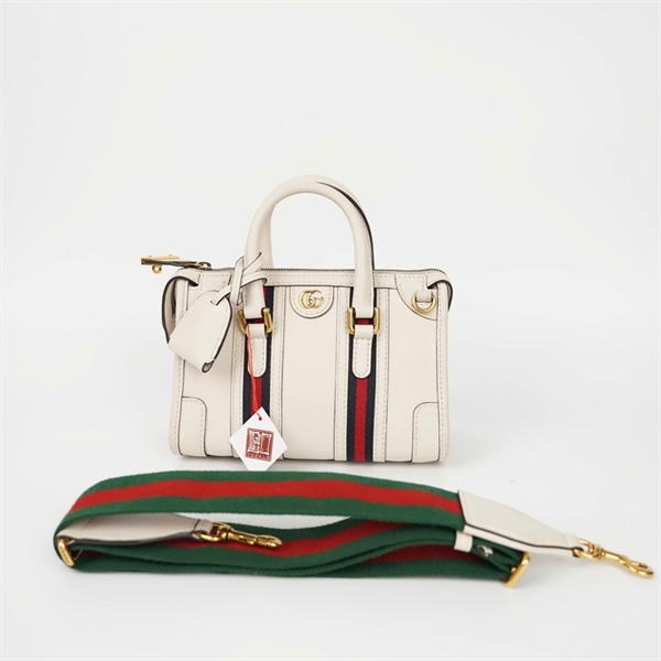 Túi GG Ophidia màu trắng (089728) sz22 KG+