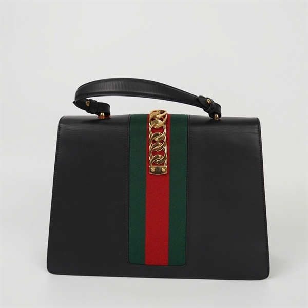 Túi GG Sylvie màu đen sz32 (499025) KG+