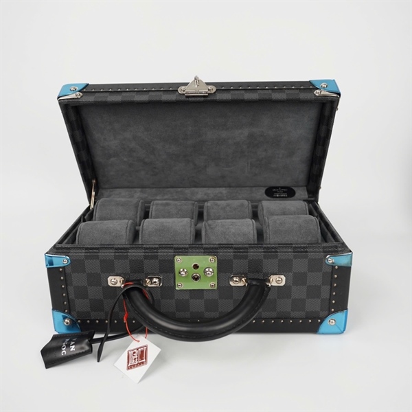 Túi LV cốp đựng đồng hồ ô vuông đen sz36 (AAS49683) KG+