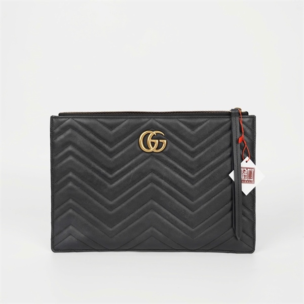 Túi GG Clutch màu đen sz30 (0959) KG+