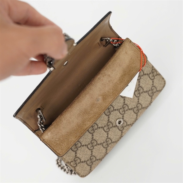 Túi GG Dionysus màu xám sz16 KG+