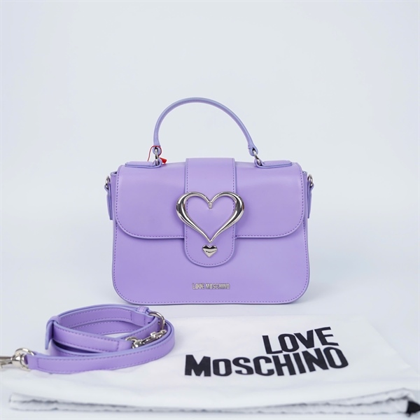 Túi Moschino màu tím sz24 KG+
