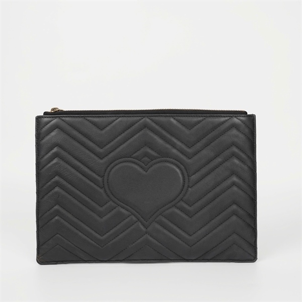 Túi GG Clutch màu đen sz30 (0959) KG+