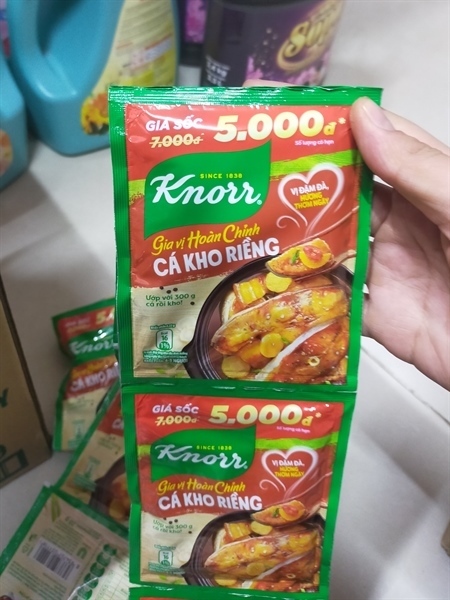 Knorr cá kho riềng 28G no.5
