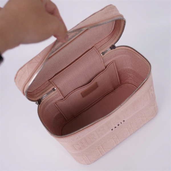 Túi Dior cốp màu hồng (06-BO-0290) sz23 (LN) KG+