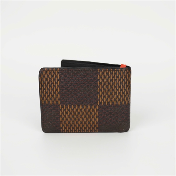 Ví LV gập 2 màu nâu in hình rùa +