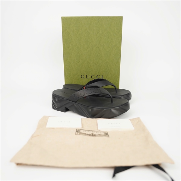 Dép GG đen đế 5p KG +