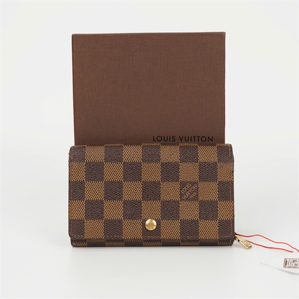 Ví LV ô vuông nâu gập 2 CA0968 +