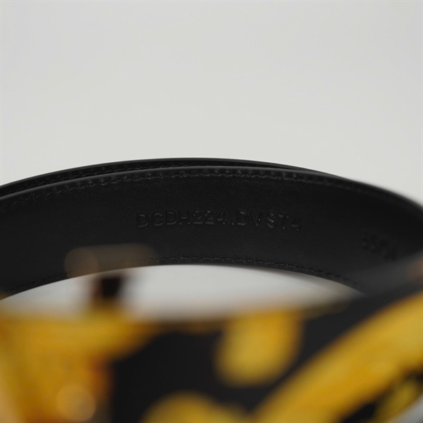 Thắt lưng Versace màu vàng bản 3cm KG +