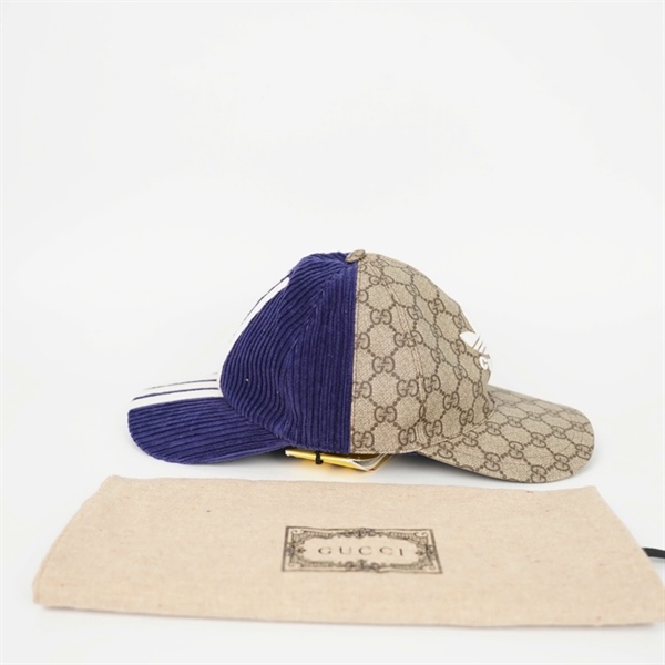 Nón GG Double Sided xanh phối xám KG +