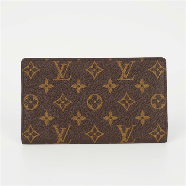 Ví LV hoa nâu gập 2 +