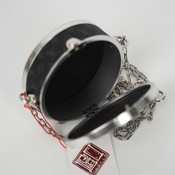 Túi LV đeo chéo hình tròn hoa đen (DI4262) (HC) +