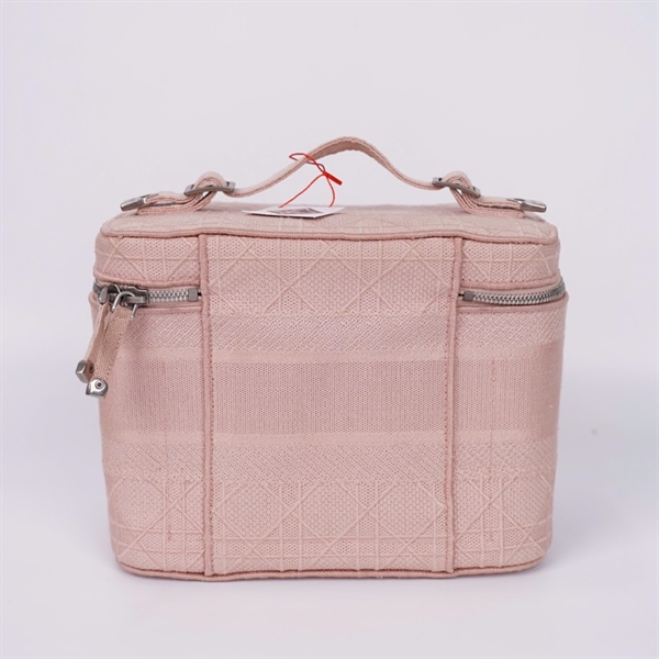 Túi Dior cốp màu hồng (06-BO-0290) sz23 (LN) KG+