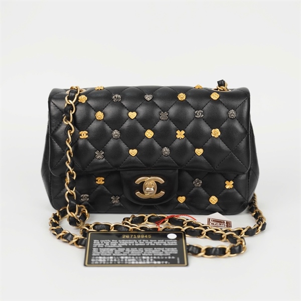 Túi Chanel charm đen (26719945) sz19 (HC) +