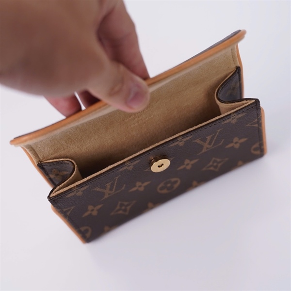 Túi LV hoa nâu viền cam (FL1014 - FL0025) sz16 (LN) KG+