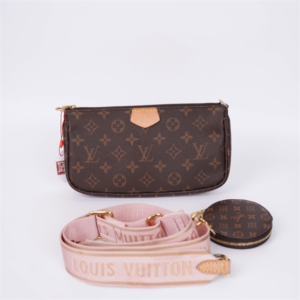 Túi LV hoa nâu kèm ví tròn (CA2270) sz24 (LN) KG+