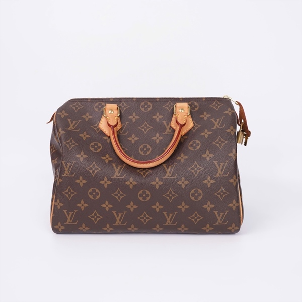 Túi LV Speedy hoa nâu kèm ổ + chìa sz30 (MB0194) (LN) KG+