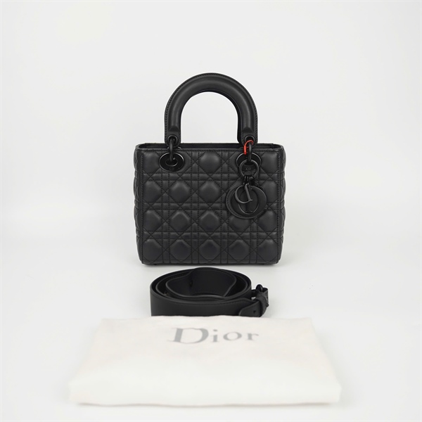 Túi Dior Lady màu đen (18-MA-0250) sz20 (HC) +