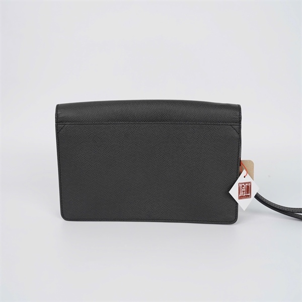 Túi LV Clutch đen sz24 (R18182) (LN) KG+