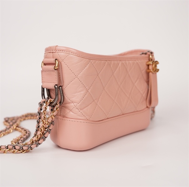 Túi Chanel Gab màu hồng (27211201) sz19 (BQ) KG+