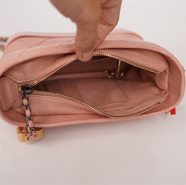 Túi Chanel Gab màu hồng (27211201) sz19 (BQ) KG+