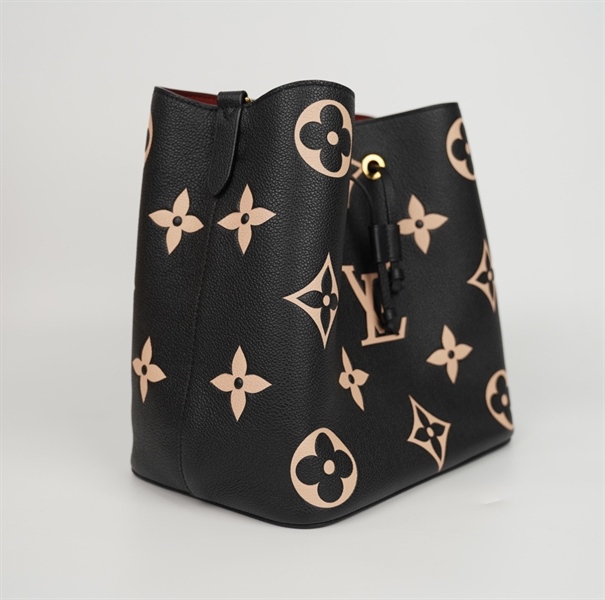 Túi LV Nóe hoa đen kèm ví (SP221) 2 strap sz25 KG+