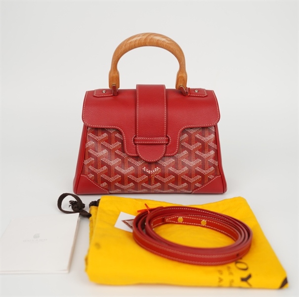 Túi Ego yard màu đỏ quai gỗ (LAR020187) sz21 (BQ) KG+