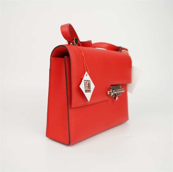 Túi Hermes Verrou đỏ sz23 (Thuật) +