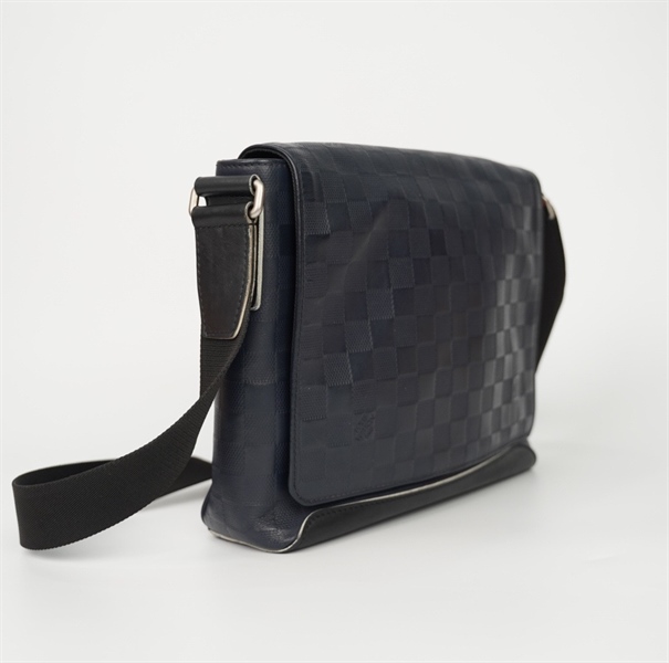 Túi LV đeo chéo ô vuông màu xanh đen sz26 (BQ) KG+